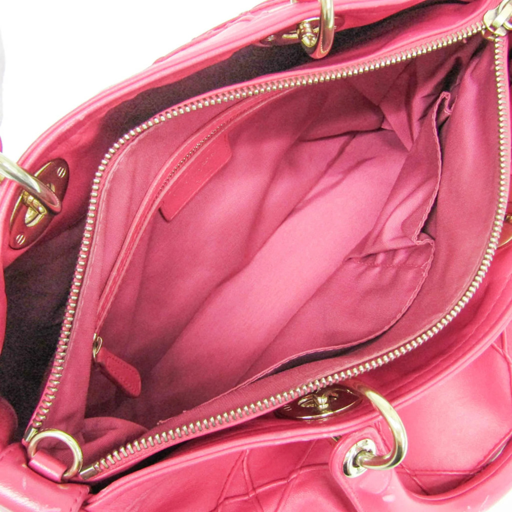 CHRISTIAN DIOR Pink Leather Shoulder Bag - Picture 3 of 16